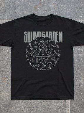 Soundgarden Badmotorfinger Logo T-Shirt, Vintage Grunge Band Tee